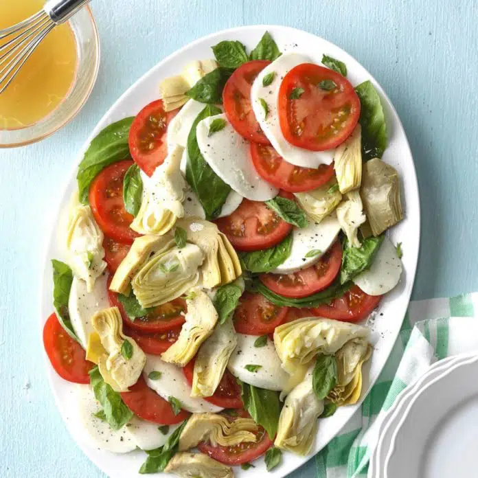 Artichoke-Caprese-Platter