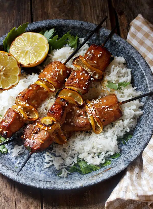 Grilled-Sesame-Soy-Salmon-Skewer