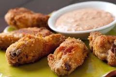 Spiced Chicken Wings with Chipotle Lime Dipping Sauce