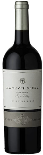 bottle of mannys blend wine